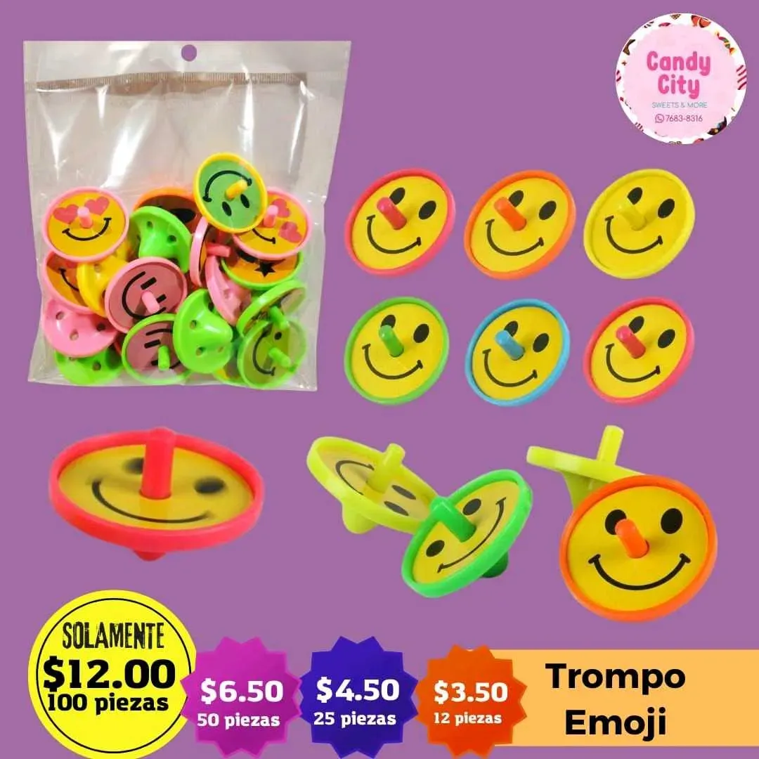 Trompo Emoji (100 piezas)