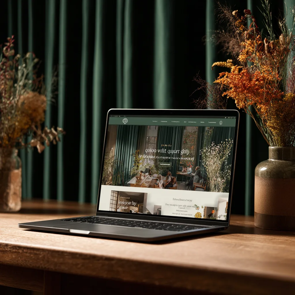 Laptop con diseño web