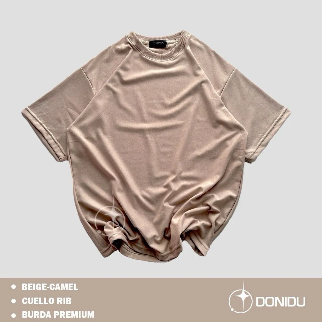 Camiseta OVERSIZE color beige 