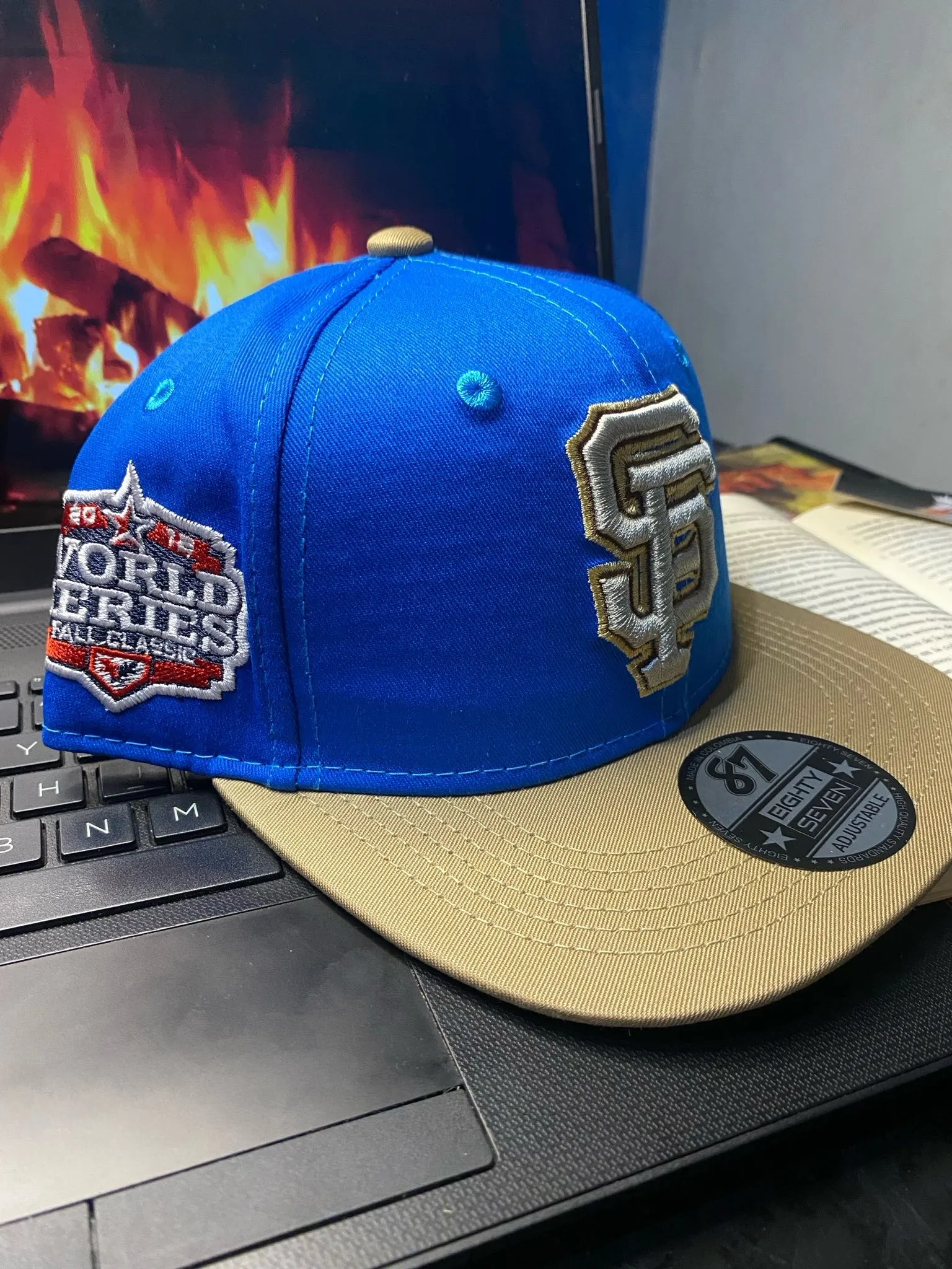 GORRA SF AZUL PLANA