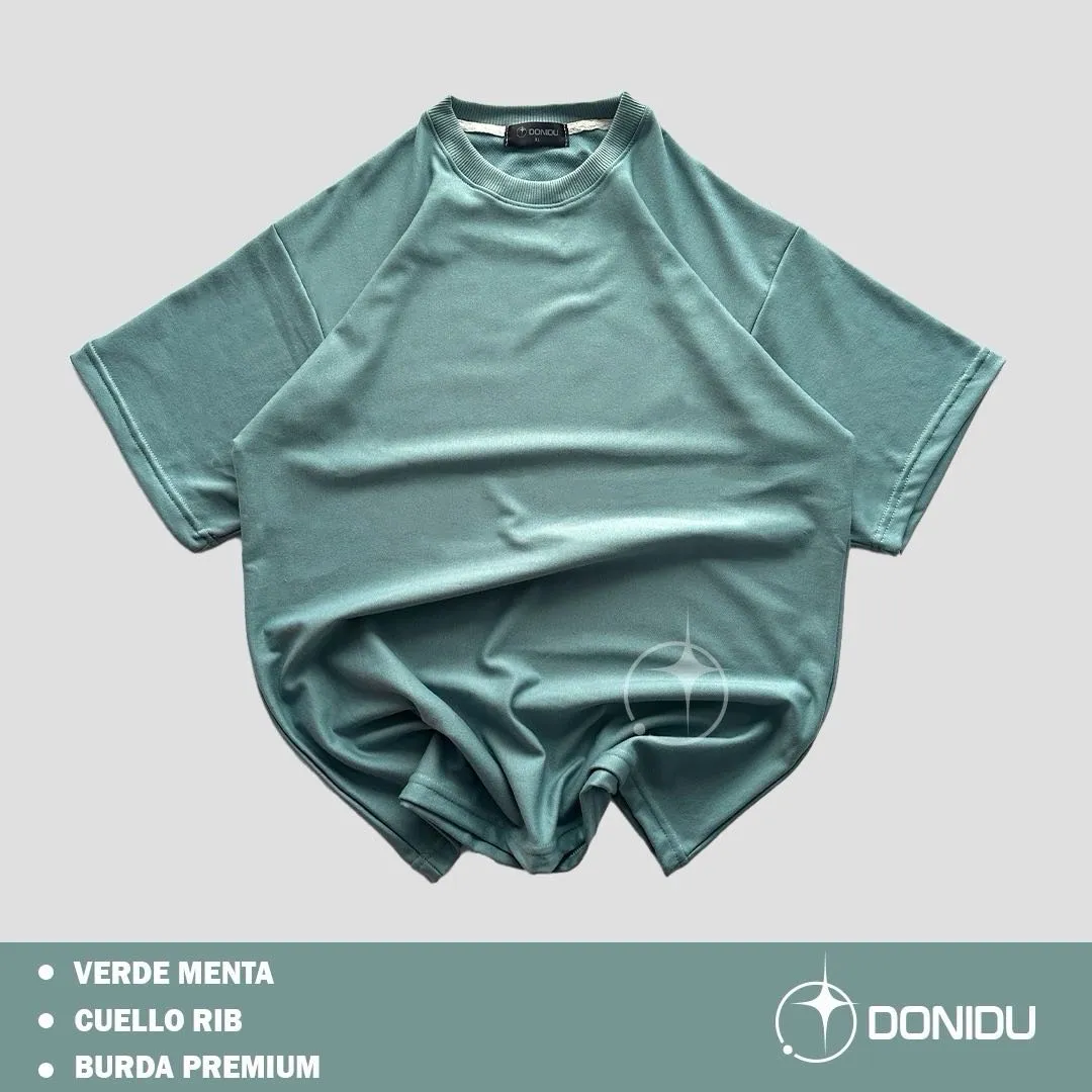 Camiseta OVERSIZE verde menta 