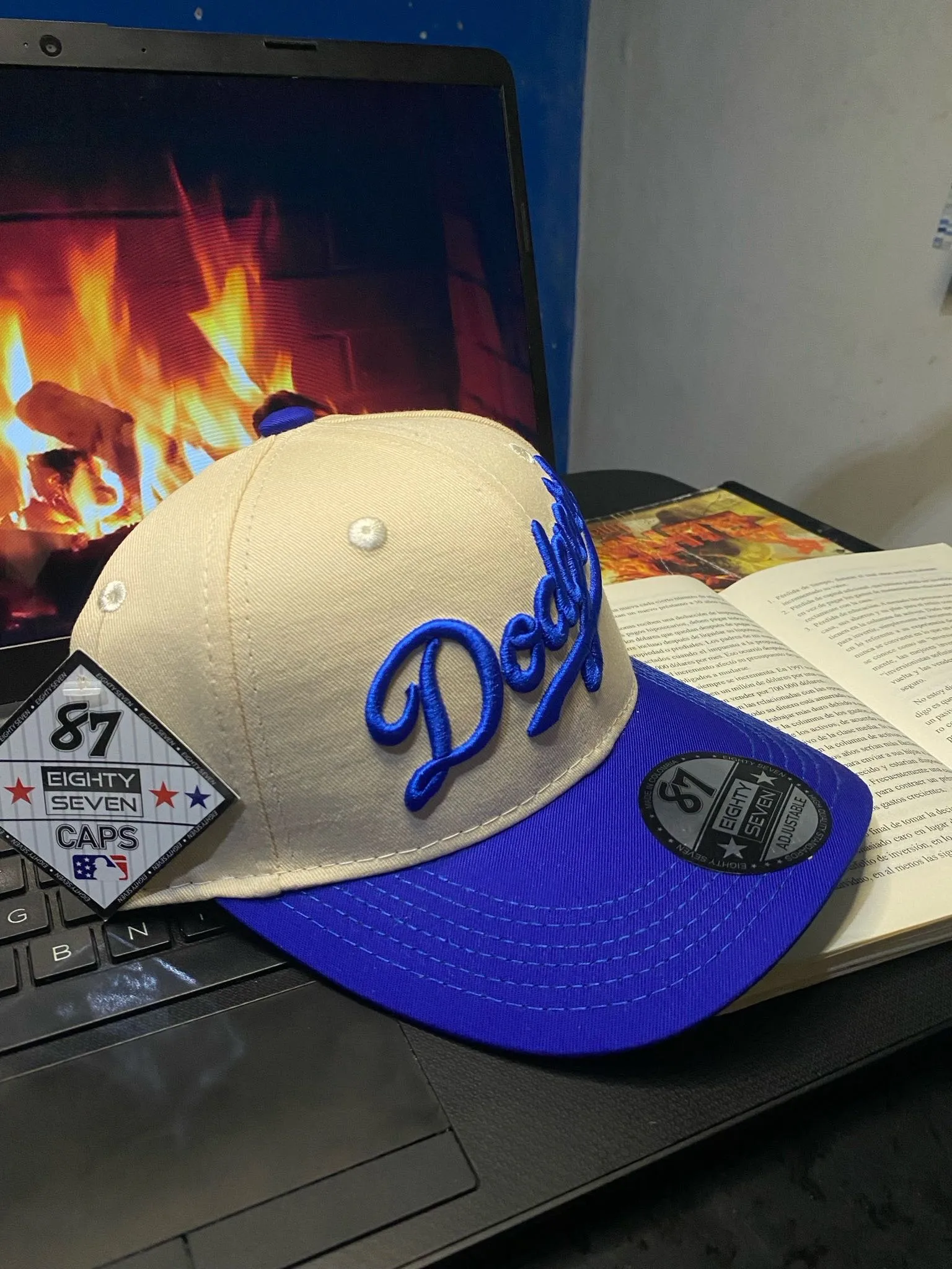 GORRA DODGERS BEICH CURVA