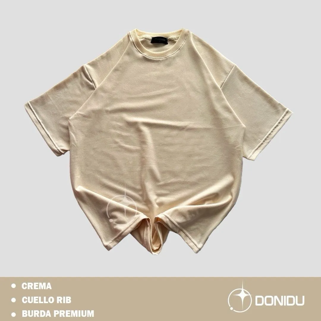 Camiseta OVERSIZE crema 