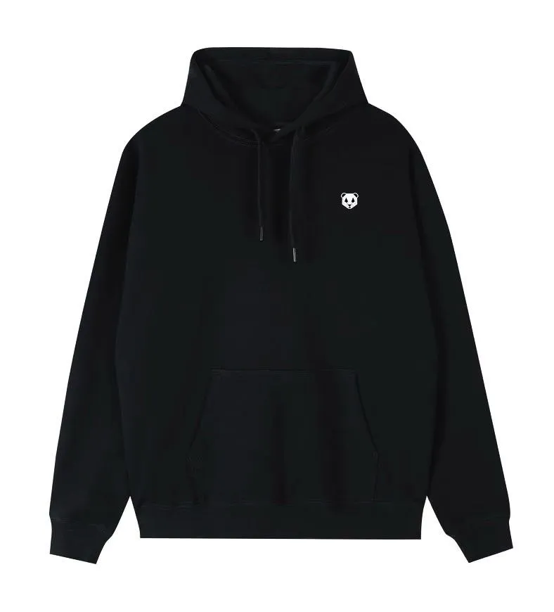 Black Hoodie - 100 Algodón 480gr