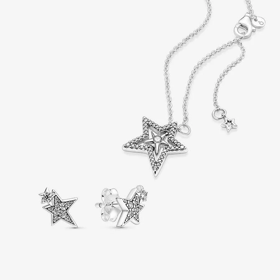 Conjunto de estrellas asimétricas brillantes 