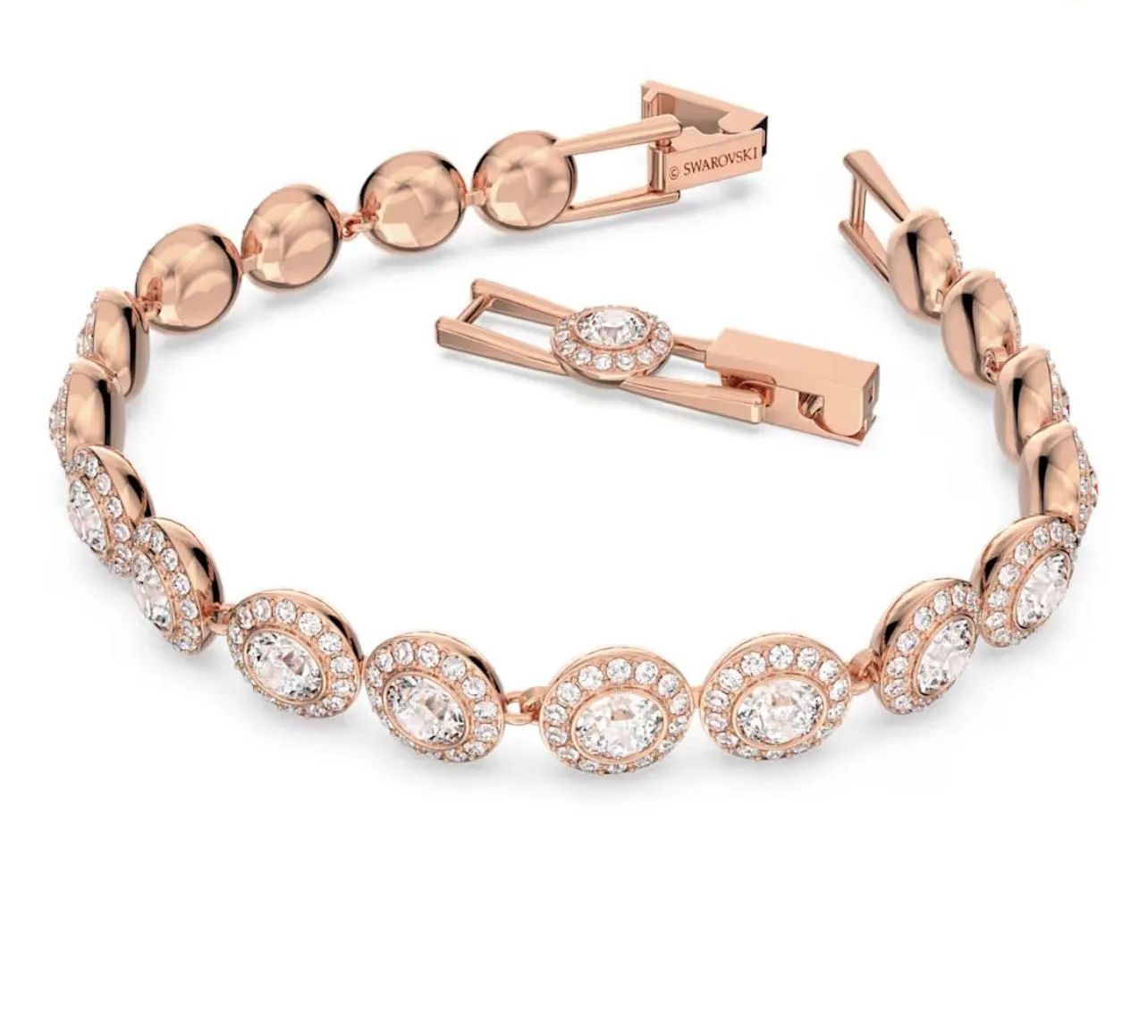 Pulsera Swarovski angelic tono rose gold ajustable 