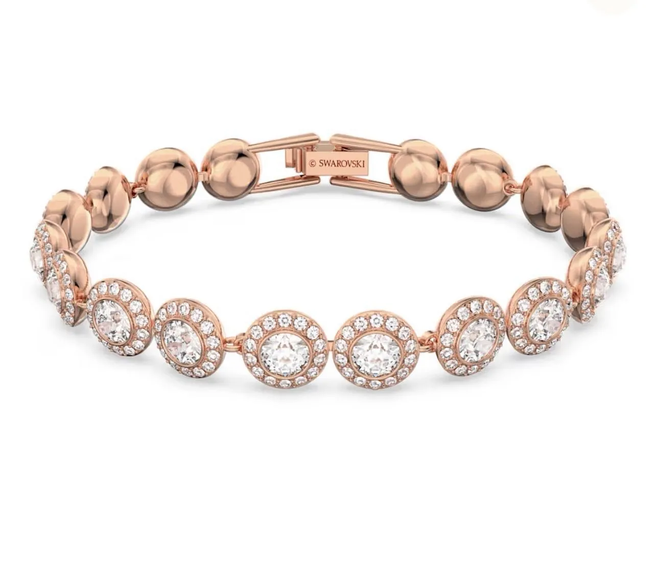 Pulsera Swarovski angelic tono rose gold ajustable 