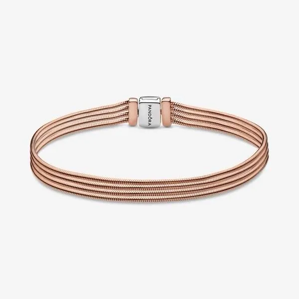 Pulsera pandora Reflexion rose gold talla 18 