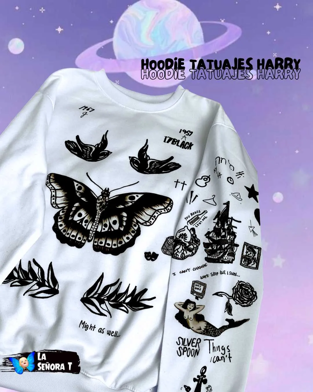 Hoodie Tatuajes Harry 