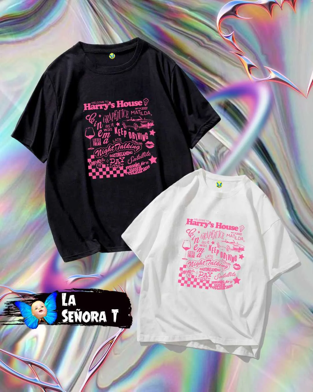 Camiseta Welcome Harry's house rosa 