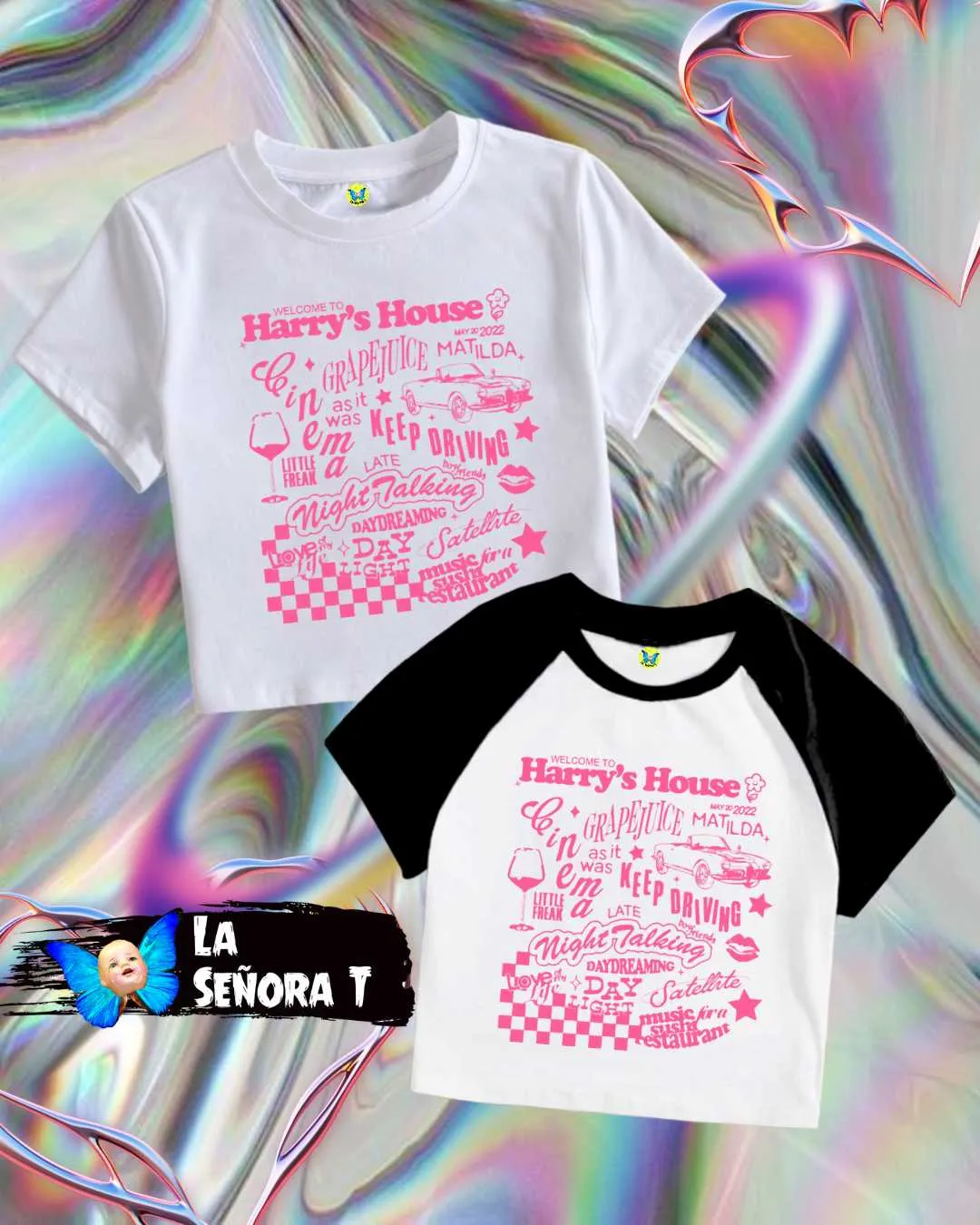 Camiseta Welcome Harry's house rosa 