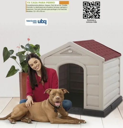 casa para perro 92x90x89cm