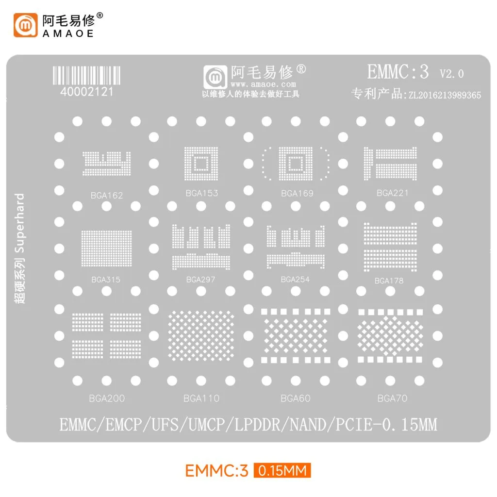 STENCIL EMMC:3 AMAOE