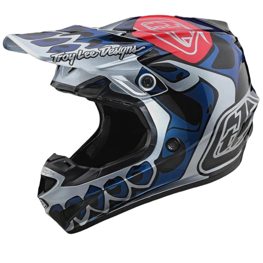 CASCO CROSS/ENDURO TLD SE4 SKULLY SILVER