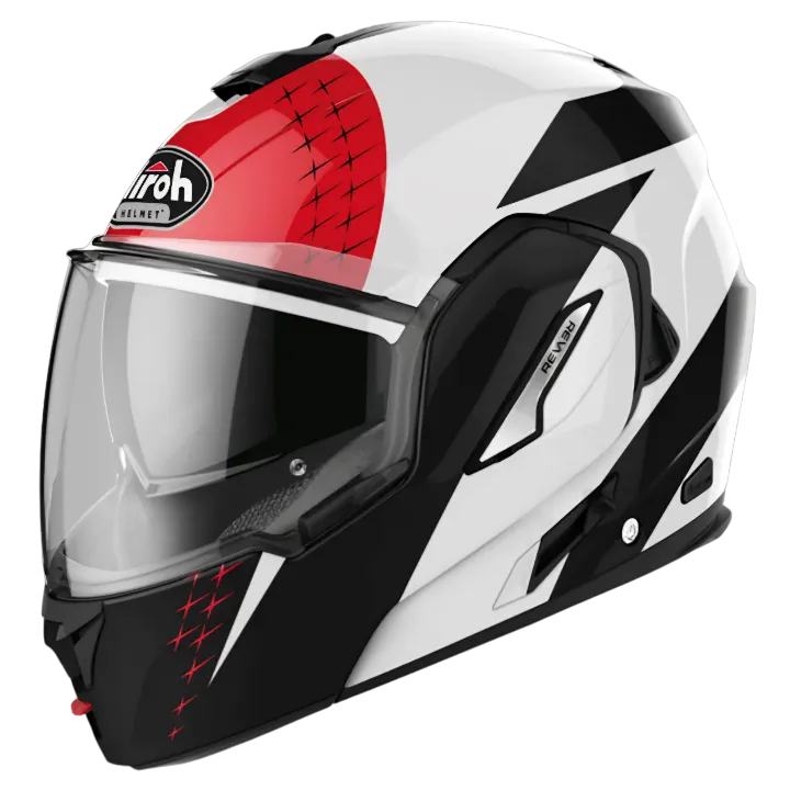 CASCO ABATIBLE AIROH REV19 LEADEN RED GLOSS