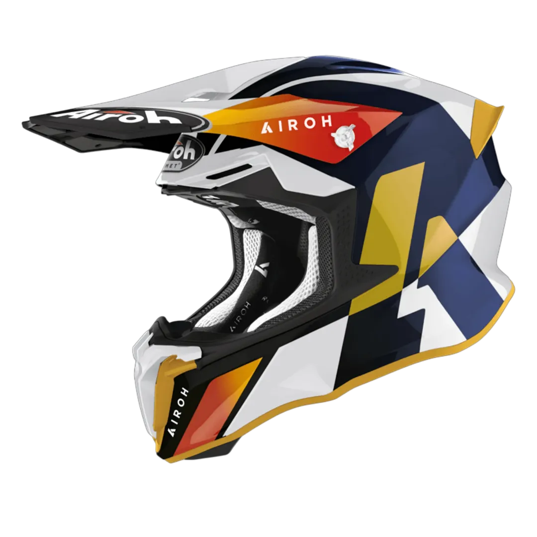 CASCO CROSS/ENDURO AIROH TWIST 2.0 LIFT WHITE GLOSS