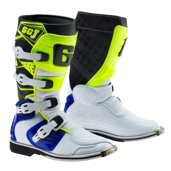 BOTAS CROSS/ENDURO GAERNE SG-J WHITE BLUE YELLOW