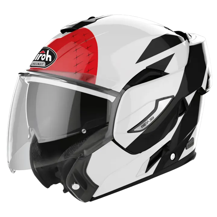 CASCO ABATIBLE AIROH REV19 LEADEN RED GLOSS