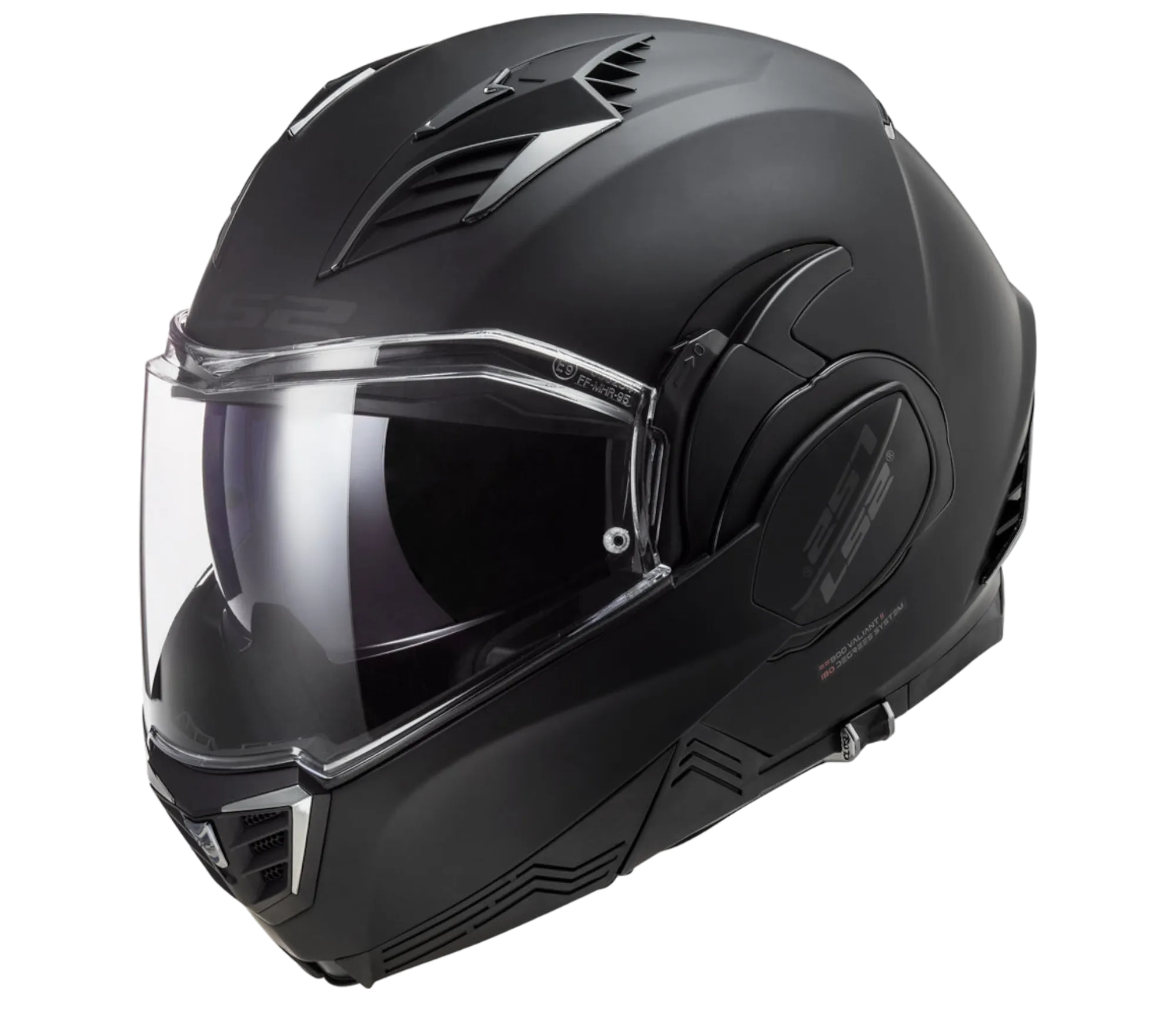 CASCO ABATIBLE LS2 FF900 VALIANT II SOLID MATT BLACK