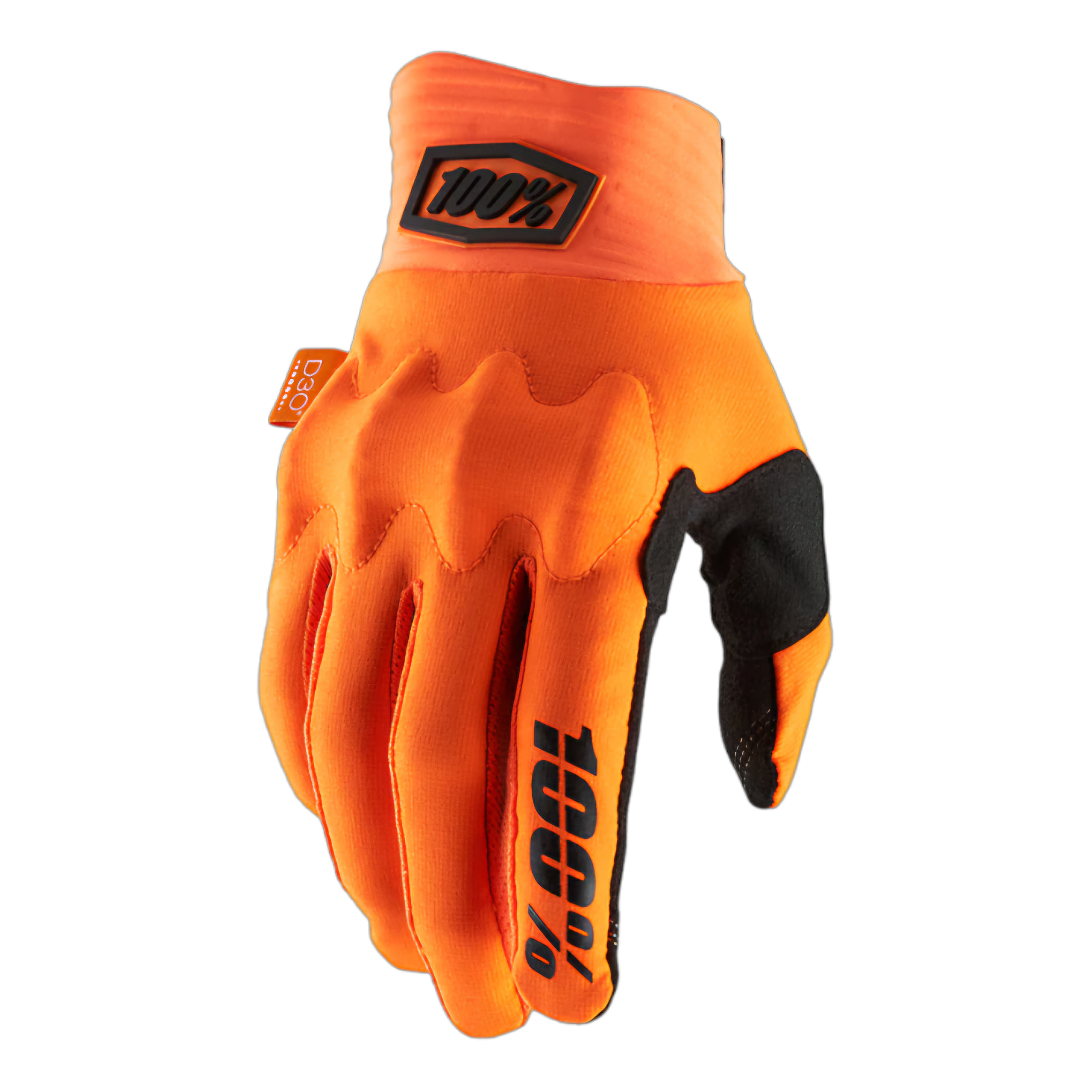 GUANTES CROSS/ENDURO 100% COGNITO FLUO ORANGE BLACK