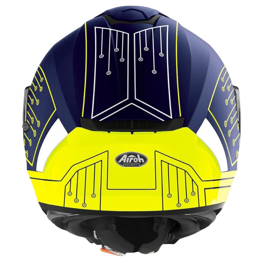 CASCO INTEGRAL AIROH SPARK CYRCUIT BLUE MATT