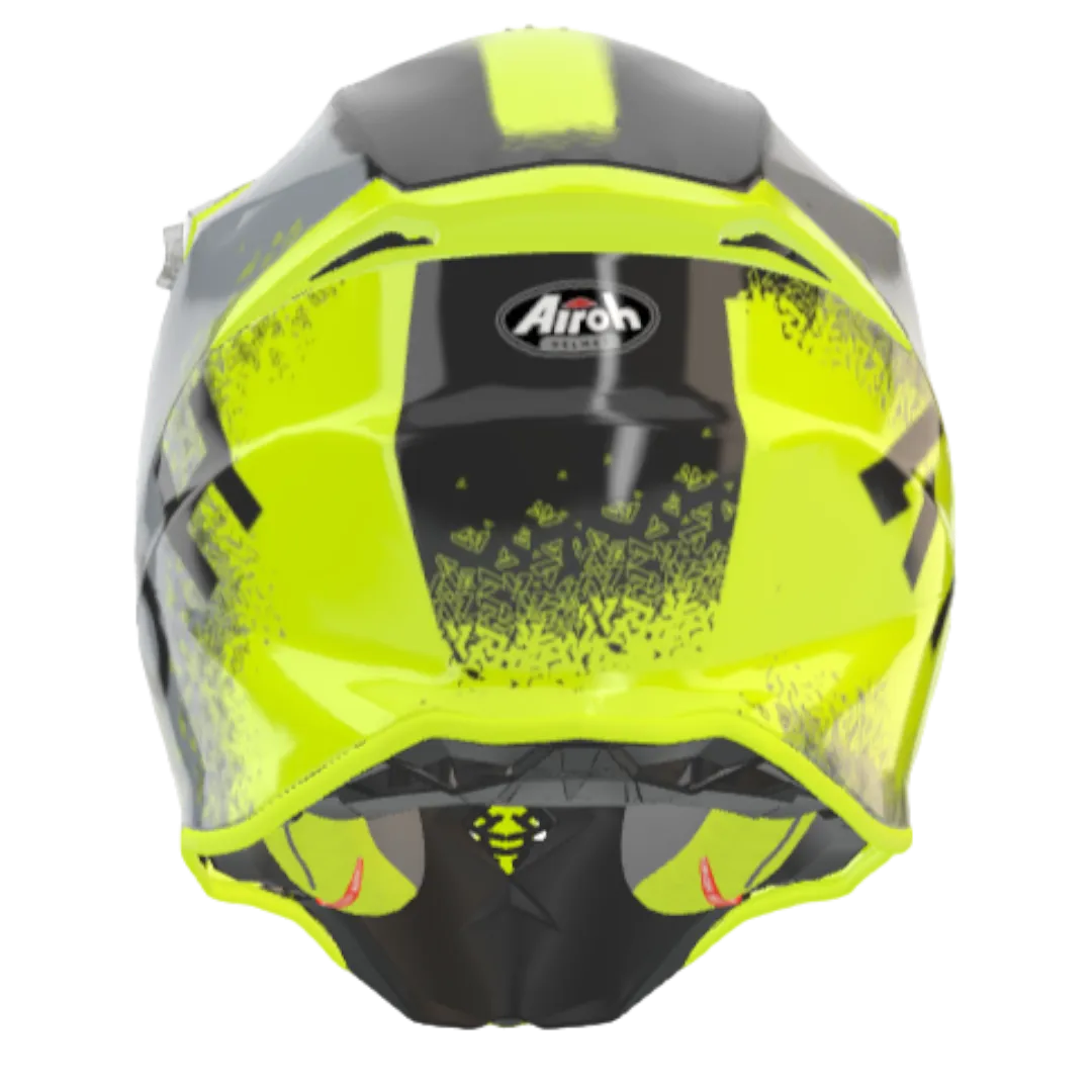 CASCO CROSS/ENDURO AIROH TWIST 2.0 BIT YELLOW GLOSS