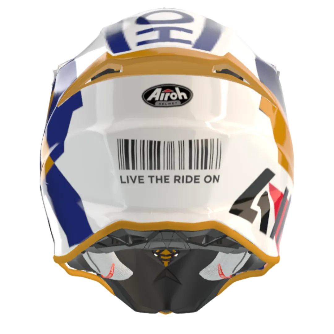 CASCO CROSS/ENDURO AIROH TWIST 2.0 LIFT WHITE GLOSS