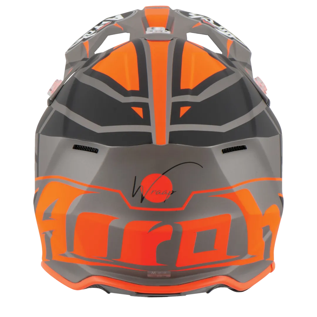 CASCO CROSS/ENDURO AIROH WRAAP MOOD ORANGE MATT