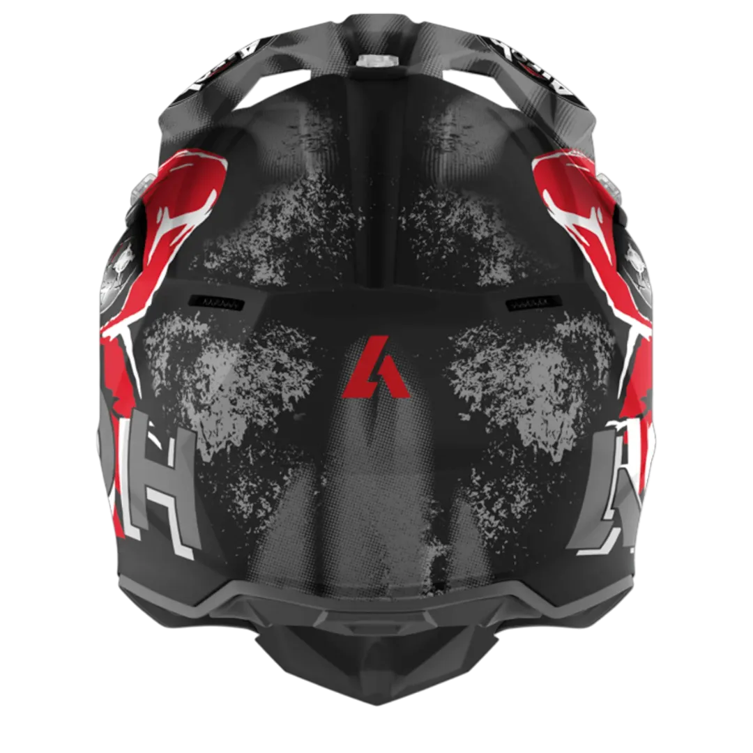 CASCO CROSS/ENDURO AIROH WRAAP ALIEN RED MATT