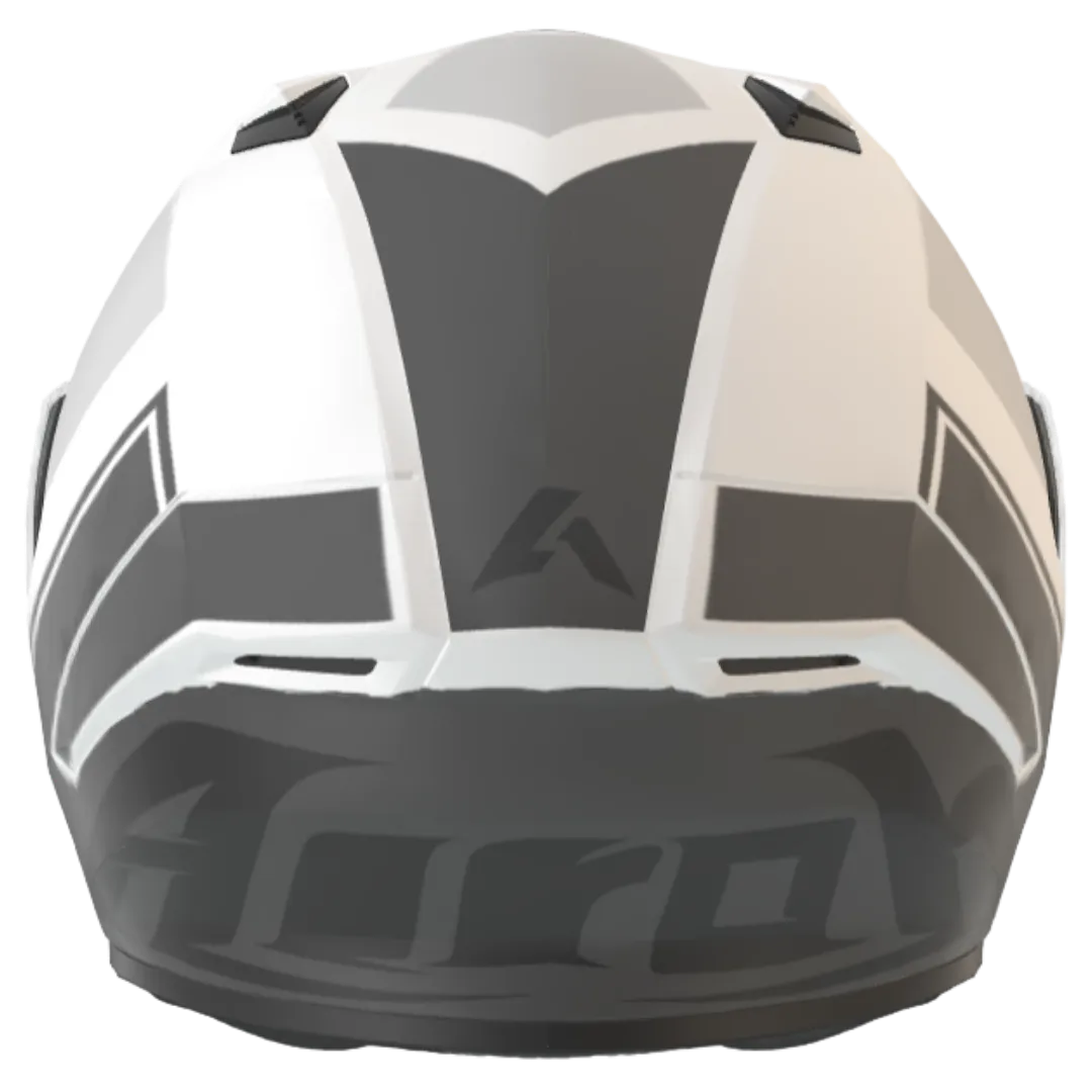 CASCO INTEGRAL AIROH VALOR WINGS WHITE MATT