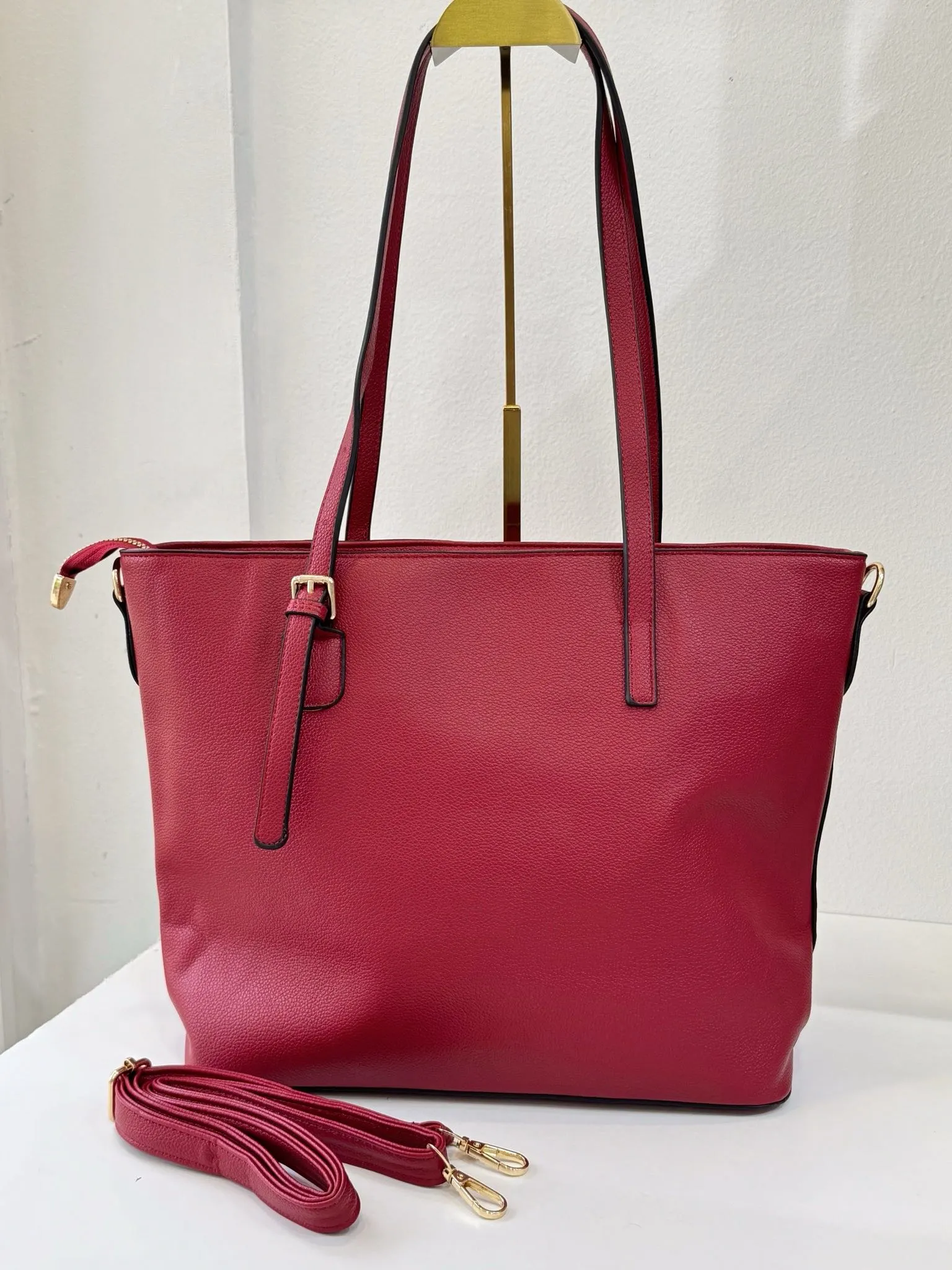 Bolso Shopper Rojo Cereza 