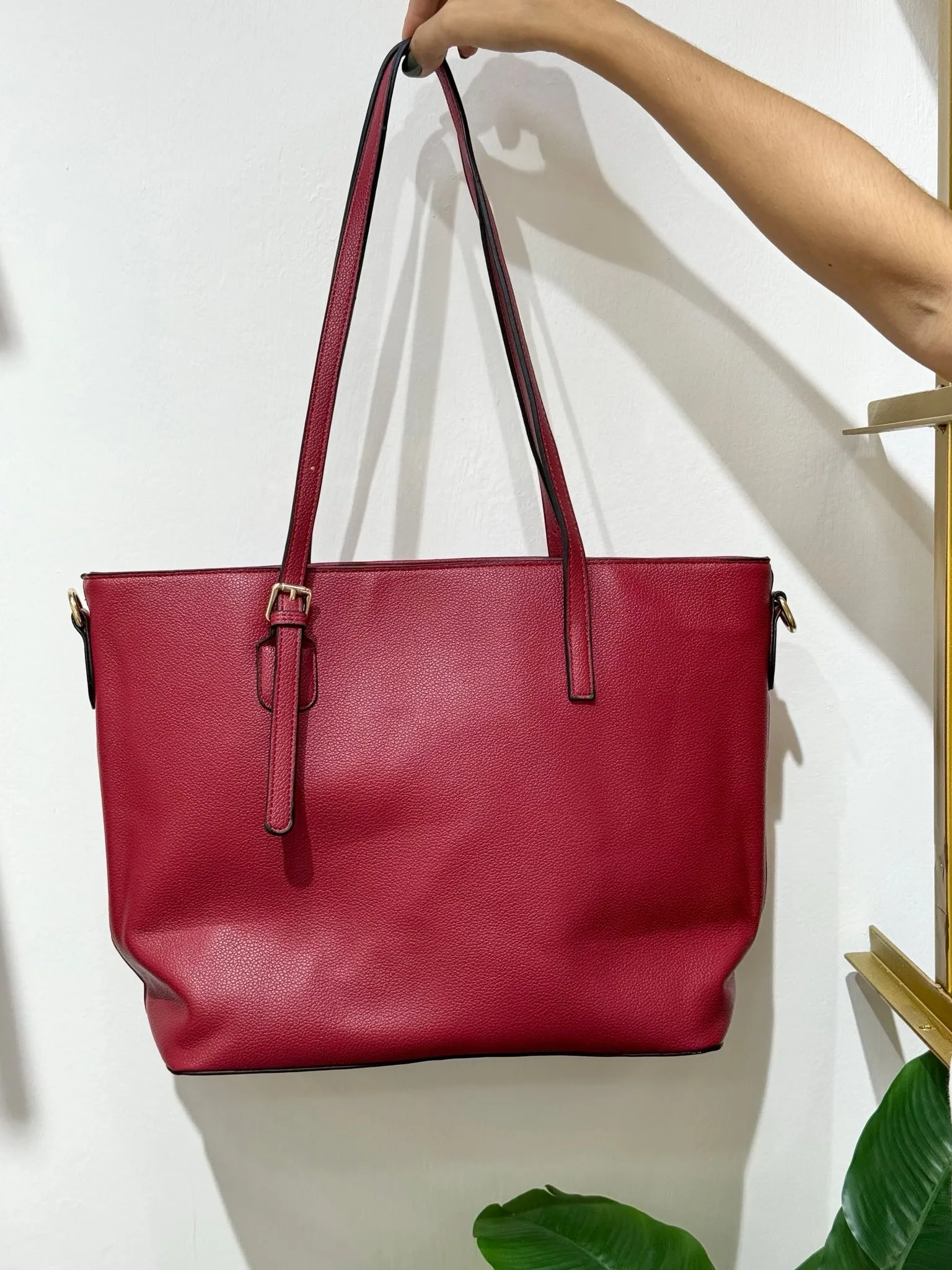 Bolso Shopper Rojo Cereza 