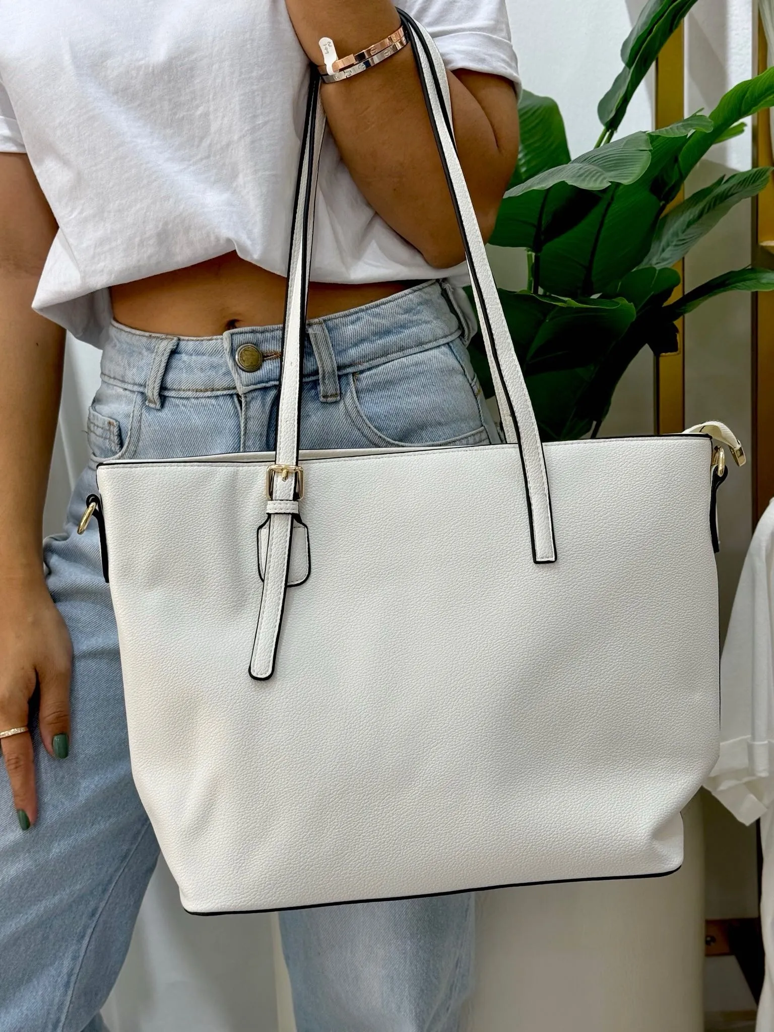 Bolso Shopper Blanco 