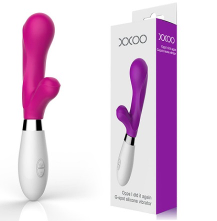 VIBRADOR 10 FRECUENCIAS CON ESTIMULADOR. DOCOO - VV306