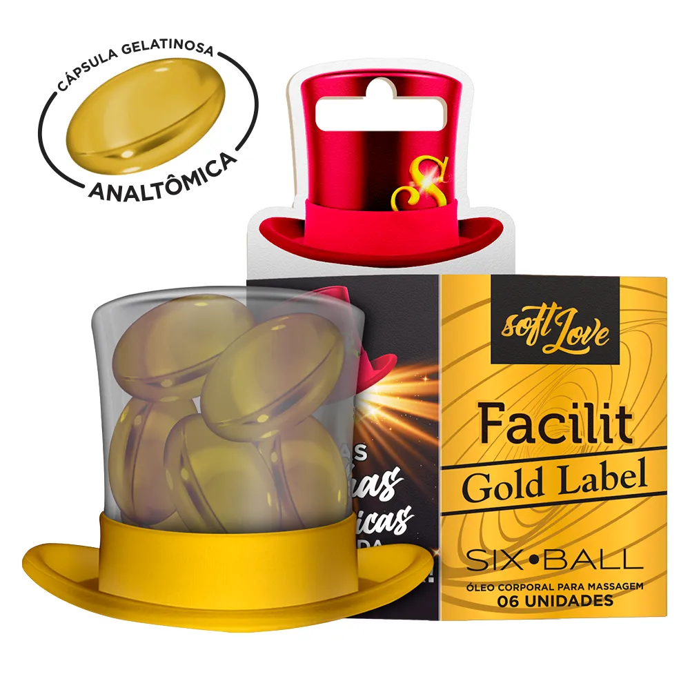 SIX BALL FACILIT GOLD LABEL 6 Unidades SOFT LOVE