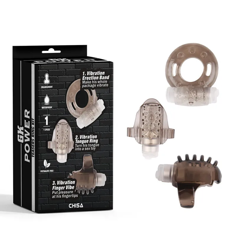 PACK 3 ANILLOS VIBRADORES GK POWER CHISA CN-100343823