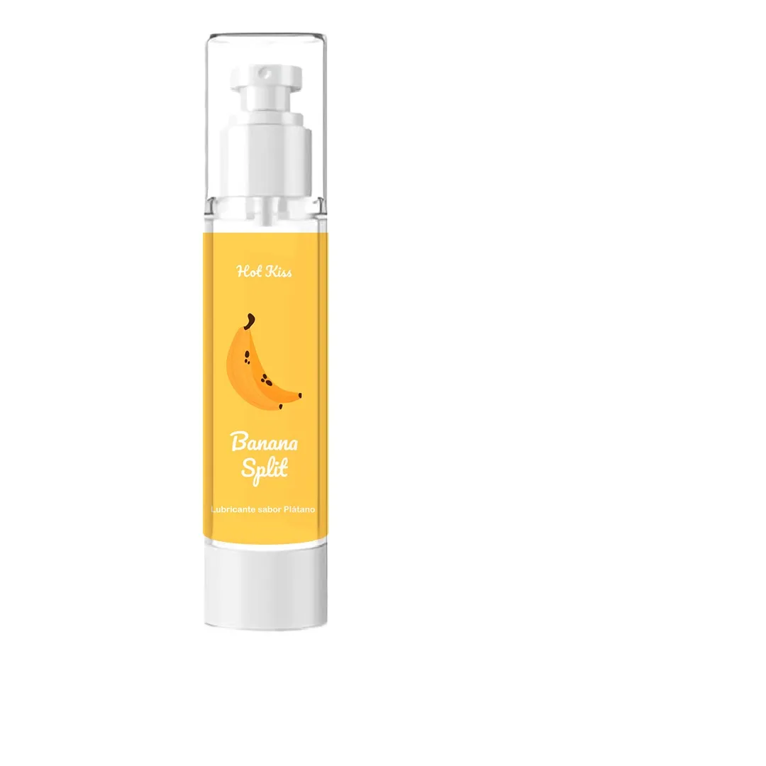 LUBRICANTE COMESTIBLE BANANA SPLIT HOTKISS 60 ML