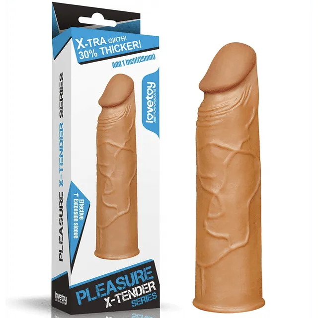  FUNDA PARA PENE X-TENDER +3CM LOVETOY LV1050B