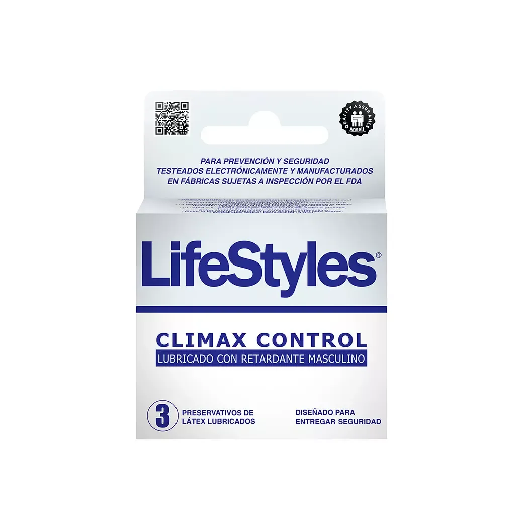 PRESERVATIVOS CLIMAX CONTROL 3 UNIDADES