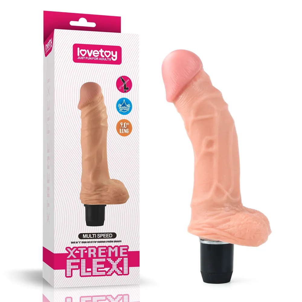 DILDO VIBRADOR XTREME FLEXI 23CM LOVETOY LV1011