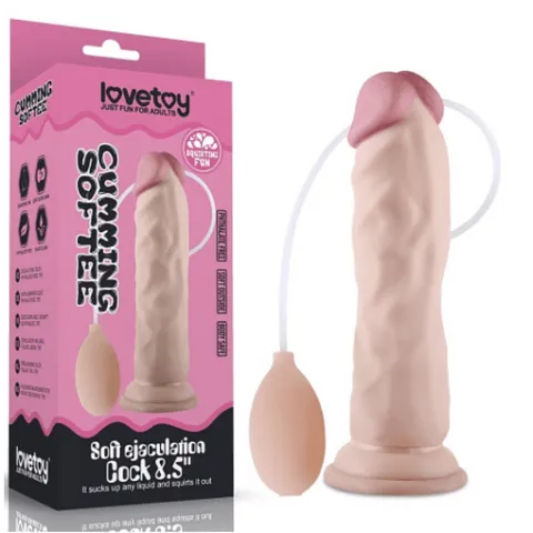 DILDO EYACULADOR CUMMING SOFTEE 21 CM LOVETOY LV316001