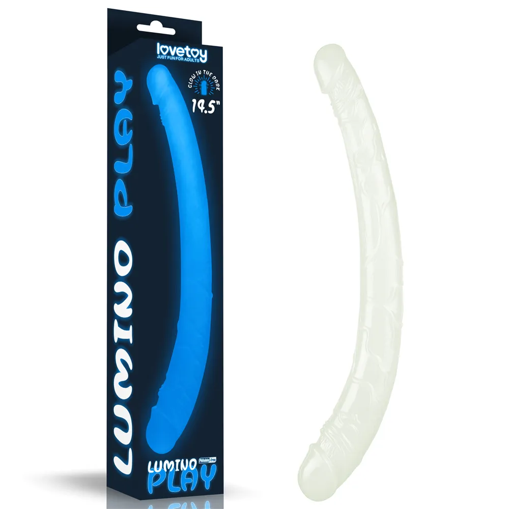 DILDO DOBLE LUMINISCENTE LUMINO 37CM LOVETOY LV319024