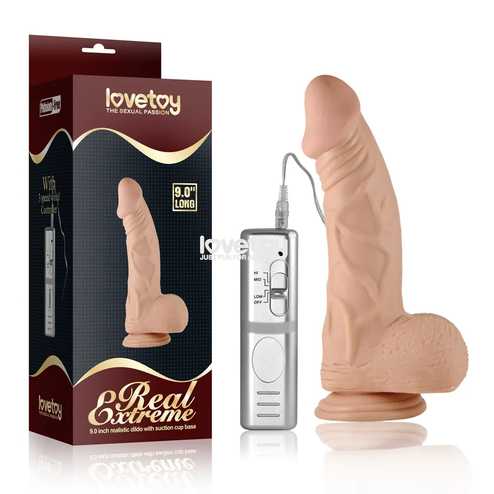 DILDO VIBRADOR A CONTROL 23CM LOVETOY 350043-1