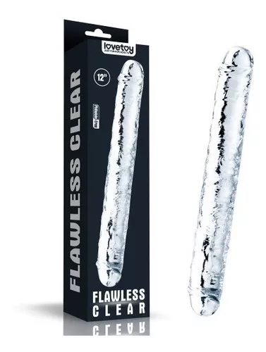 DILDO DOBLE FLAWLESS CLEAR LOVETOY LV310018 