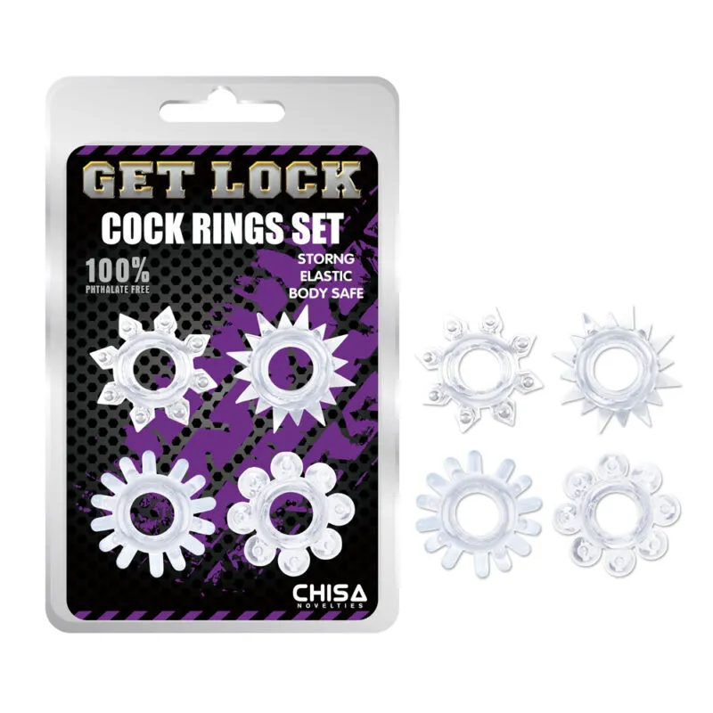 KIT 4 ANILLO PARA PENE GETLOCK CHISA CN-330358234