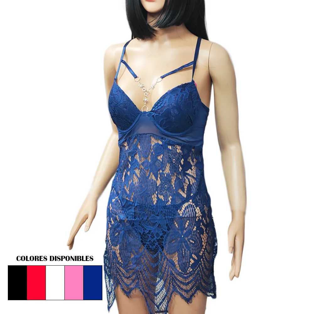 BABYDOLL ENCAJE COLORES 