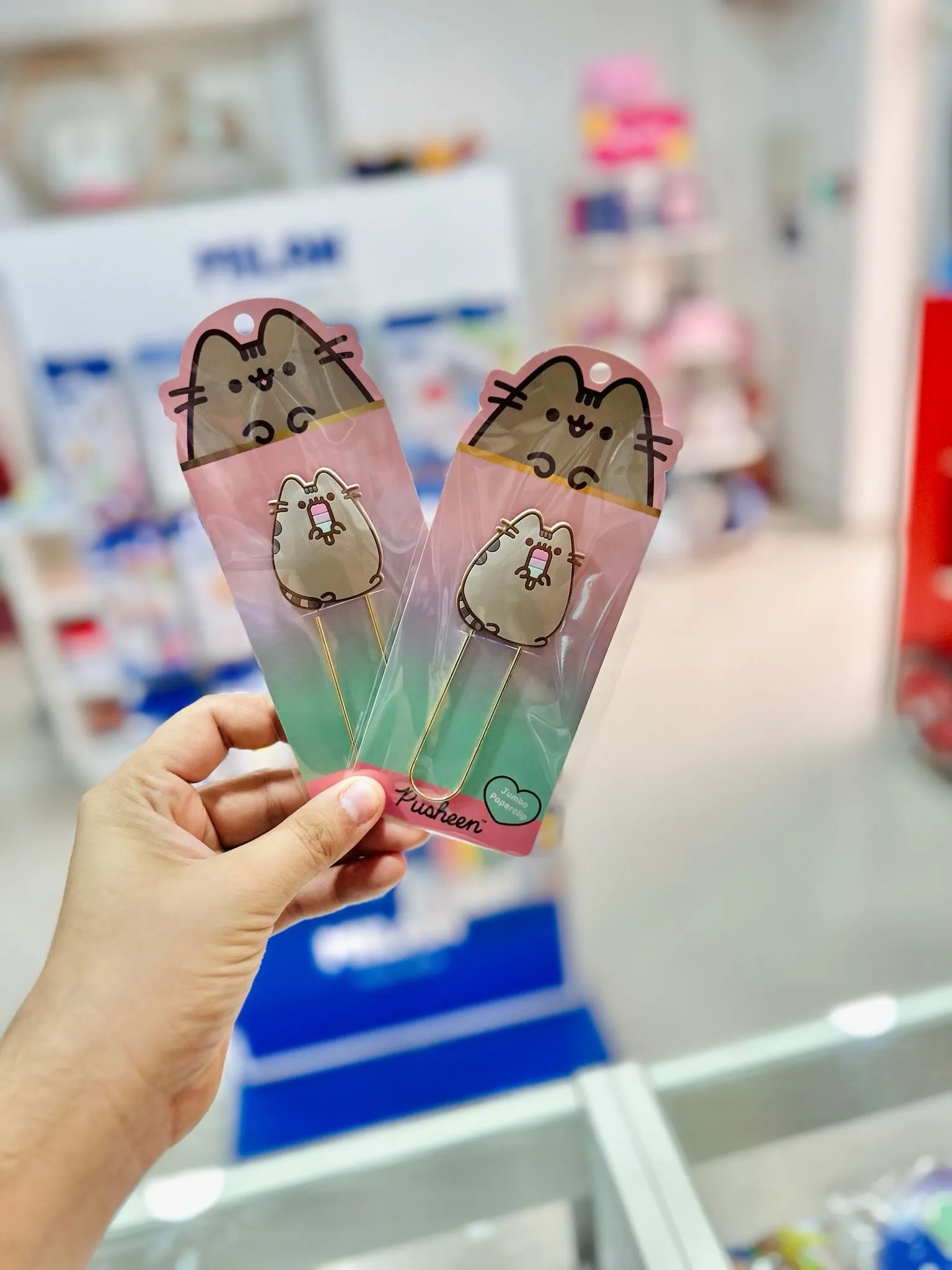 JUMBO PAPER CLIPS MOOVING PUSHEEN