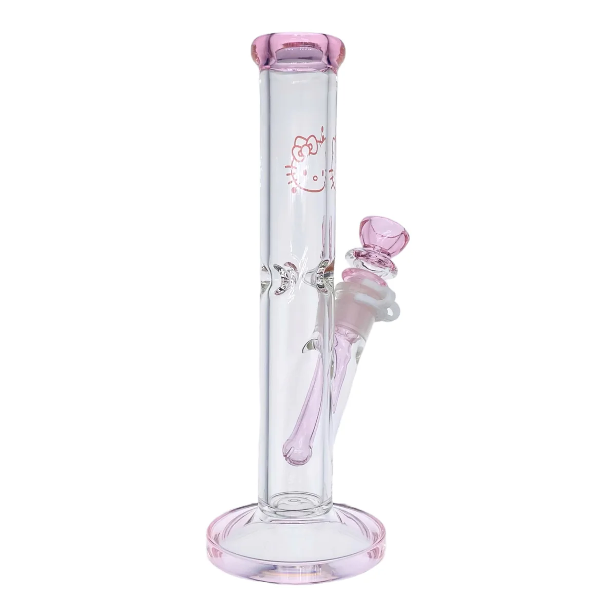 Pink Hello Kitty Straight Bong 25cm