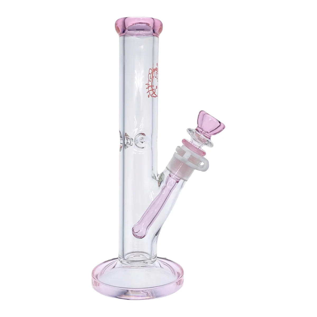 Pink Hello Kitty Straight Bong 25cm