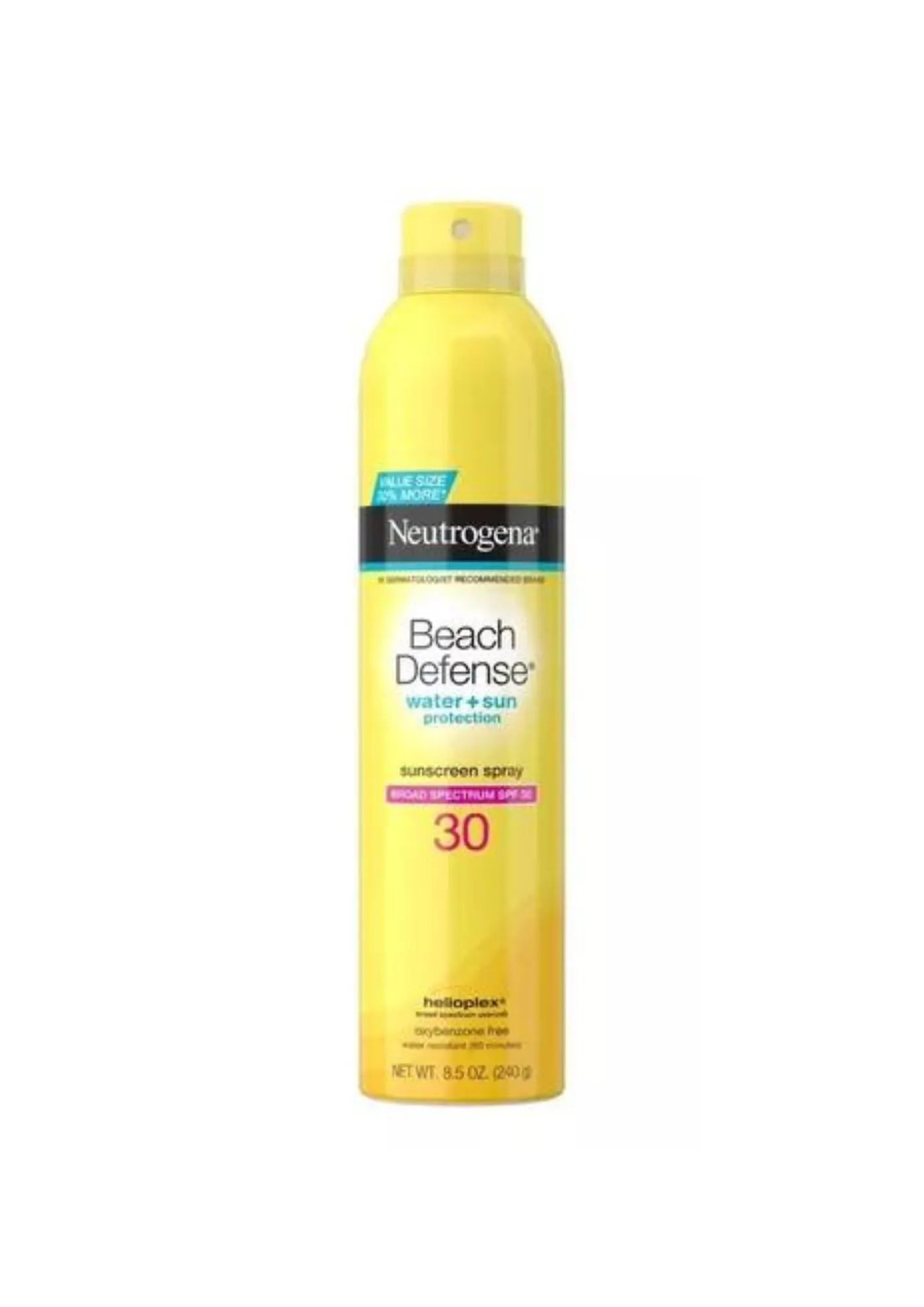 Protector Solar Neutrogena en Spray Beach Defense con Agua SPF 30